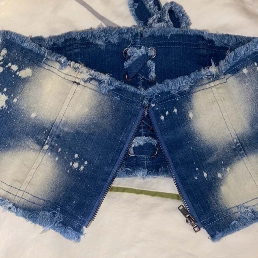 Day&Night features Hot Miami Styles denim “Blue Jeans Corset “ NWT denim season